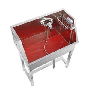 Stainless steel dog washing pool large pet grooming bath With Faucet Accessorie - Picture 1 of 6