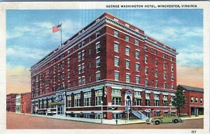 George Washington Hotel Winchester Virginia Postkarte nicht verschickt - Bild 1 von 2