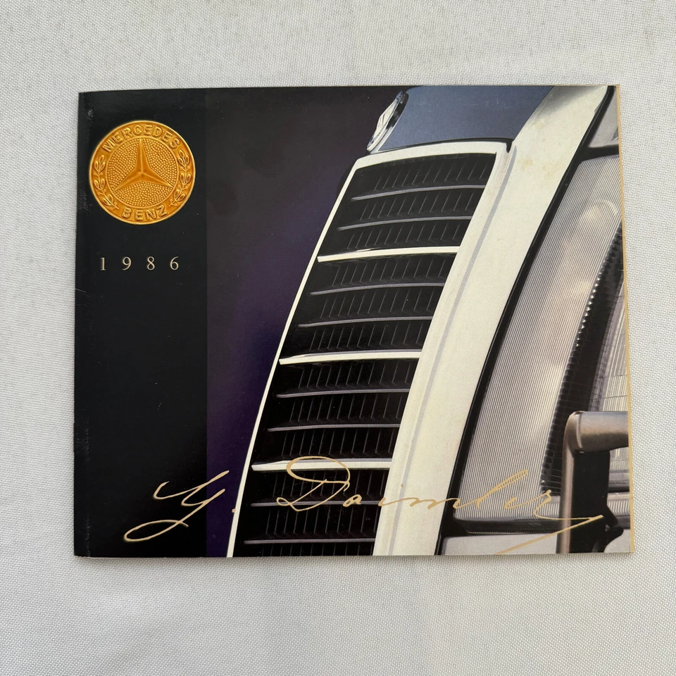 1986 Mercedes Benz Car Sales Brochure Catalog 560SL 560SEC 190D 190E 300D 300E + - Image 1 of 4
