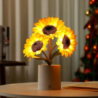 Sunflower LED Lamp for Women, Mother's Day Ideal Bedroom Decor SUNFLOWER  - Image 1 of 4