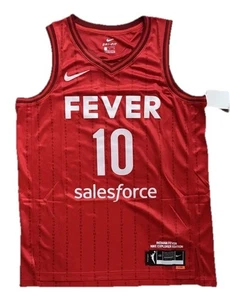 NWT! WNBA Indiana Fever #10 Lexie Hull Pinstripe Red Dri-fit Jersey! S-3XL’s! - Picture 1 of 4