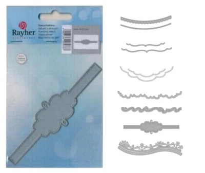 Stanzschablone Bordüren Schnörkel Ornamente Ranken Borders Rayher - Bild 1 von 2