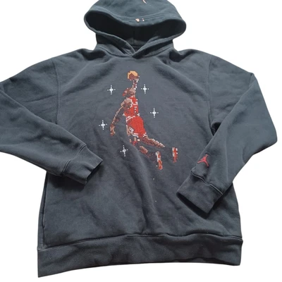 Sudadera con Capucha Air Jordan Pixel Needlepoint Jumpman Y2K Gráfica Sudadera con Capucha Pequeña Foto 1 de 4