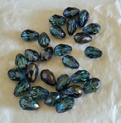 Swarovski 5500 9x6mm Teardrop Bead Bermuda Blue (6pcs) - Image 1 of 4