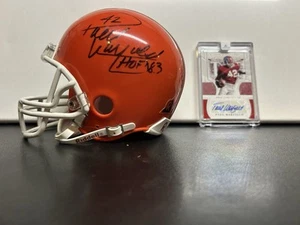 Paul Warfield Auto Mini Helmet And Signed National Treasure Card - Picture 1 of 4