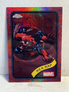 2025 Topps Chrome Marvel Comics #54 REK-RAP # 49/62 COLOR MATCH WEB Pack Fresh!! - Bild 1 von 2