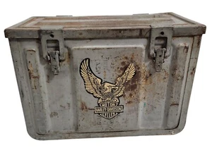 Vintage Militär 20 mm Munitionskiste MK 3 MOD 3 Metall grau mit Griffen 18"x 13"x 9" ESM Co. - Bild 1 von 13