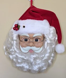 Telco Talking Santa Head Face Movimiento Activado Musical Canto 1995 *VER VIDEO*  - Imagen 1 de 8