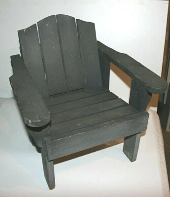 Silla de madera Adirondack juvenil vintage original para niños Foto 1 de 3