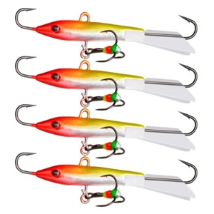 4pcs/lot Winter Ice Fishing Lures Jig Minnow Hard Bait 60mm-80mm Walleye Trout  - Picture 1 of 17