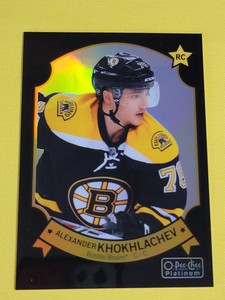2014-15 O-Pee-Chee Platinum Alexander Khokhlachev Retro Black Rainbow Rookie #96