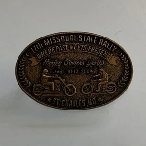 Missouri State Rally 17th St Charles MO Motorcycles Hat Lapel Pin Back - Picture 1 of 2