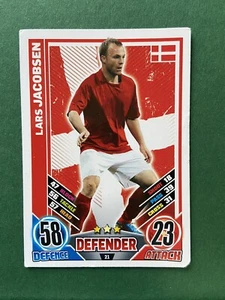 TOPPS MATCH ATTAX EURO 2012 - #21 - DENMARK - LARS JACOBSEN - Picture 1 of 2