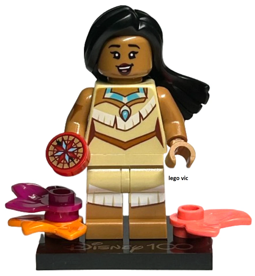 Lego 71038 Minifig Figurine Série Disney 100 Pocahontas Socle fiche bag new - Photo 1/1