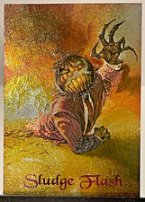 1994 Skybox Master Series Malibu Sludge Flash Gold Foil Chromium Insert Card U5