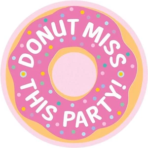 Donut Party Sweet Treats Food Cute Kids Birthday Party Invitations w/Envelopes - Picture 1 of 1