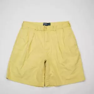 POLO RALPH LAUREN Tyler plissettato davanti chino golf pantaloncino giallo uomo 32x9 - Foto 1 di 7