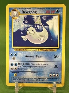 1st Edition 1999 Shadowless Dewgong 25/102 Rare Vintage Pokemon Card - NM - Picture 1 of 2
