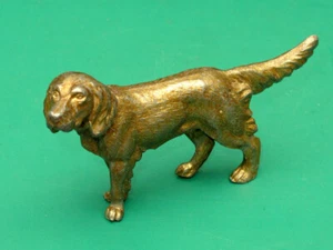 Vintage Collectable Setter Dog Figurine Pewter Casting - Picture 1 of 8