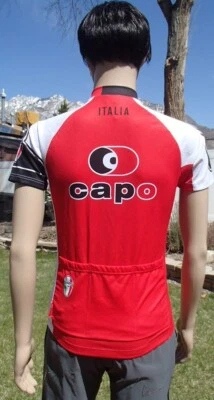 CAPO GS ITALIA cycling jersey full zip cool & lightweight MADE IN ITALY mens MED - Image 1 of 4