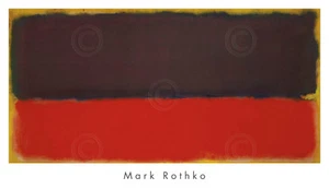 No. 13, 1951 by Mark Rothko Art Print Brown Red Yellow Poster 22x38 - Picture 1 of 2