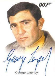 2015 James Bond Archives George Lazenby As James Bond Full-Bleed AUTOGRAPH Card!