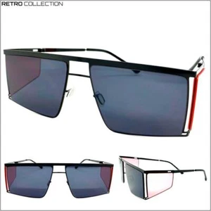 Contemporary Modern Retro Futuristic Blinder SUN GLASSES Party Club Rave Shades - Picture 1 of 9