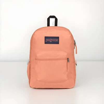 Mochila JanSport Cross Town - Melocotón Neón Coral Nueva Con Etiquetas Foto 1 de 4