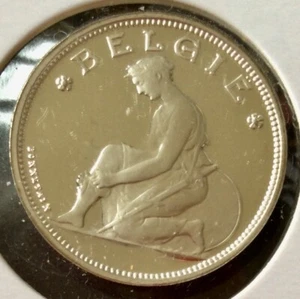 Belgique - Refrappe officielle Monnaie Royale - Rare 2 Francs 1923 VL  - Argent - Picture 1 of 2