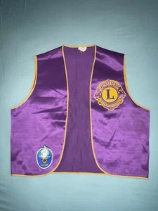 Vintage Lions Club International Weste mit 4 Patches Greater Arlington Texas - Bild 1 von 9