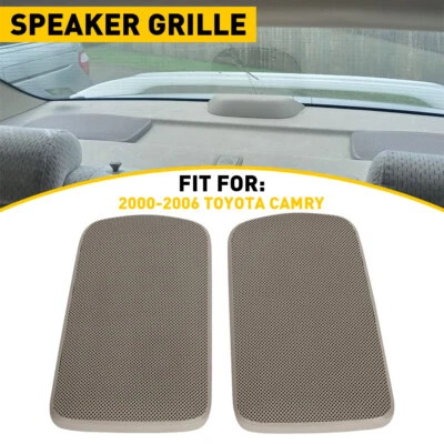 Cubiertas de rejilla de altavoz trasero bronceado para Toyota Camry 2002 2003 2004 2005 2006 Foto 1 de 4
