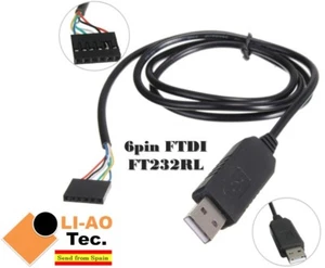6pin FTDI FT232RL USB to Serial Adapter Module USB to TTL RS232 Cable - Bild 1 von 9