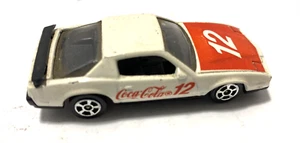 Vintage 1982 Corgi Pontiac Firebird SE Coca Cola 12 White Car Red Hood Britain - Picture 1 of 9