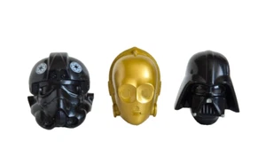 Star Wars Cascos Lápiz Toppers Vader C-3PO TIE Fighter Pilot Set 2017 Creata - Imagen 1 de 2