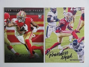2020 Panini Chronicles Luminance NFL Brandon Aiyuk Rookie RC 2 Card Lot Holo SP - Picture 1 of 3