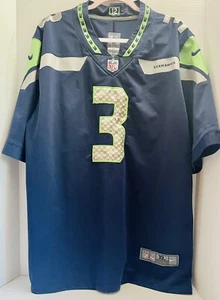 Camiseta Seattle Seahawks Talla 52 Russell Wilson Cosida Nike NFL Camisa XL Para Hombres - Imagen 1 de 9