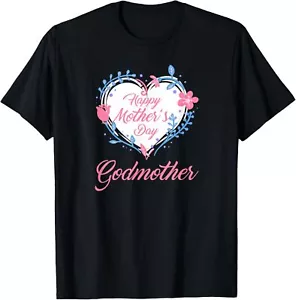 Happy Mothers Day Godmother T-Shirt Hoodie Tee Shirt Gift - Picture 1 of 8