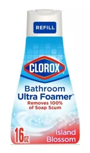 Clorox Bathroom Ultra Foamer Cleaner Spray Refill, Island Blossom, 16 Fl. Oz. - Picture 1 of 1
