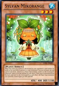 Tarjeta Sylvan Mikorange LVAL-EN081 plateada rara Yu-Gi-Oh (U) nueva - Imagen 1 de 3
