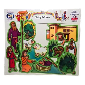 The Beginners Bible Baby Moses Felt Flannelgraph Set Little Folk Visuals NEW - Picture 1 of 3