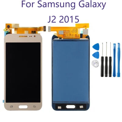 Ricambio gruppo display digitalizzatore LCD per Samsung J2 2015 oro - Immagine 1 di 4