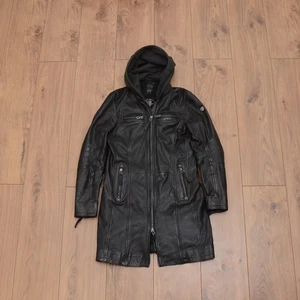 Gipsy Mauritius M Black Leather Jacket Y2K Minimalist Techwear Goth Avant-Garde - Picture 1 of 22