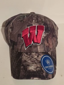 Mossy Oak Camo Wisconsin Badgers Hat - Picture 1 of 6