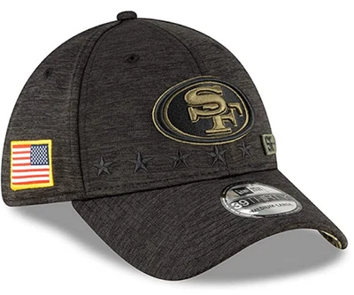 Authentic New Era NFL Salute To Service San Francisco 49ers 39Thirty Flex Hat - Image 1 of 4