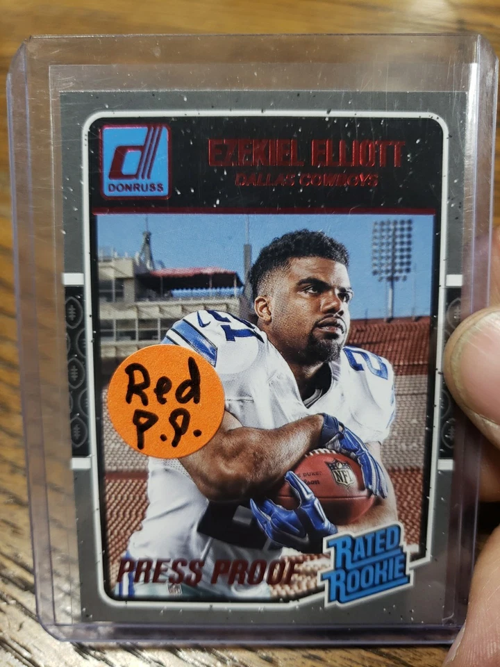 2016 Donruss 红色评级 Rooke Ezekiel Elliott 达拉斯  — 第 1/1 张图片