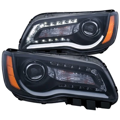 Faro izquierdo y derecho Anzo 121495 para Chrysler 300 2011-2014 carcasa negra Foto 1 de 3