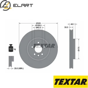 2x BRAKE DISC 92300505 FOR JAGUAR XE XF/II/SPORTBRAKE F-PACE LAND ROVER 2.0L - Picture 1 of 6