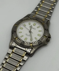 Dufonte By Lucien Piccard Mens Watch Silver Two Tone Quartz 35mm - Picture 1 of 6