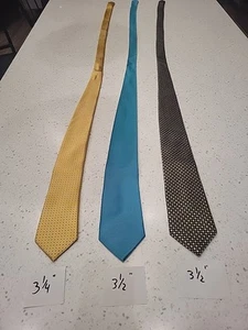 Donald J Trump "Signature Collection" 100% Silk Lot of 3 Fashion Ties! 58" - Picture 1 of 15