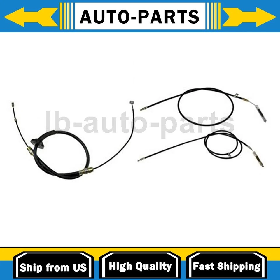 Cable de freno de estacionamiento delantero trasero 3x para Chevrolet Silverado 1500 Classic 5,3 L 2007 Foto 1 de 4